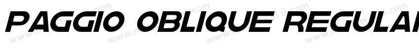 Paggio Oblique Regular字体转换
